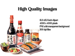 Sake And Japanese Drinks Clipart - CraftNest