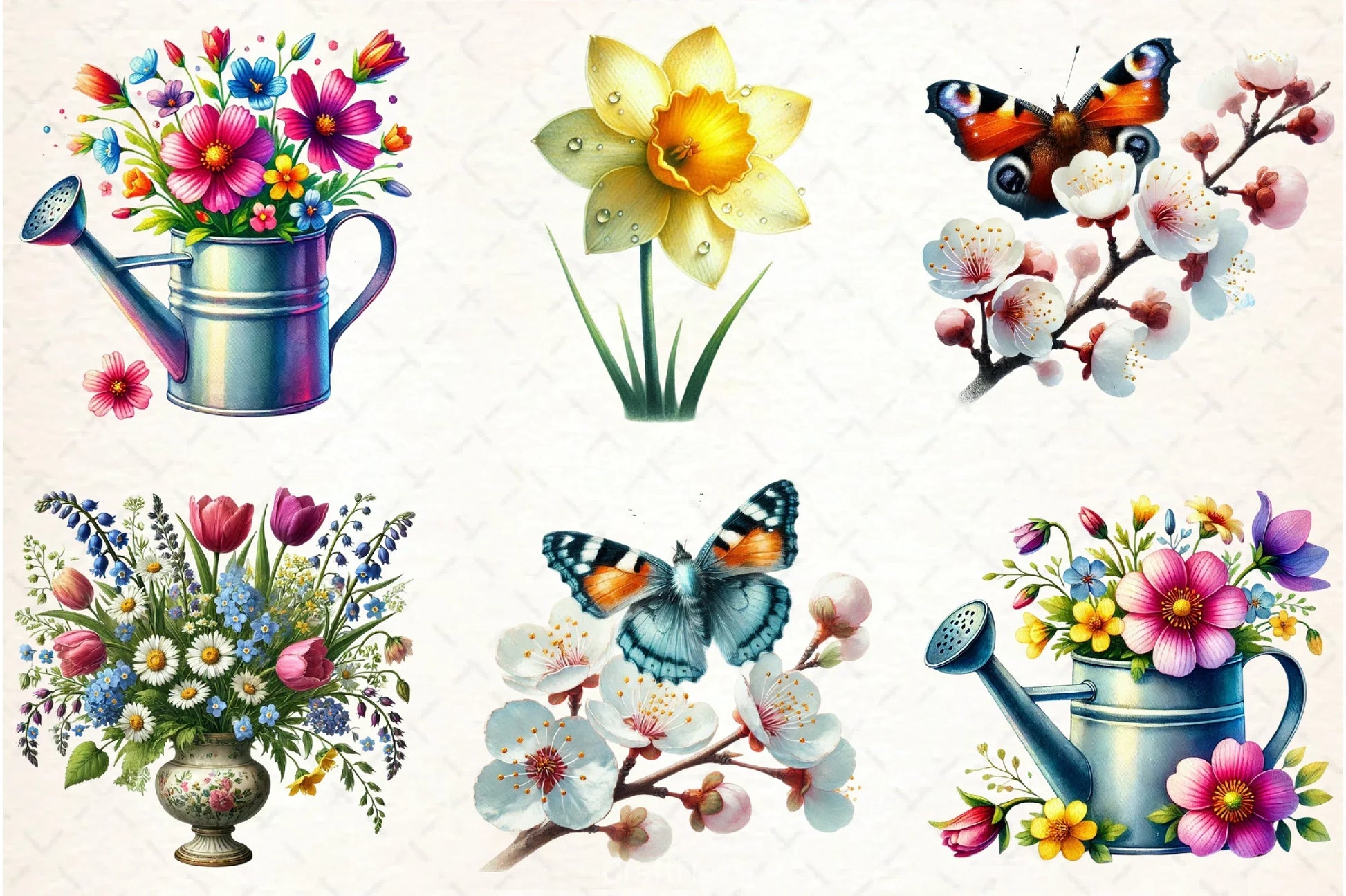 Spring Flowers Clipart Bundle 1 - CraftNest - Digital Crafting and Art