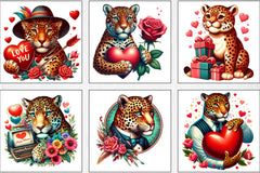 Valentine's Day Jaguar Clipart Bundle - CraftNest - Digital Crafting and Art