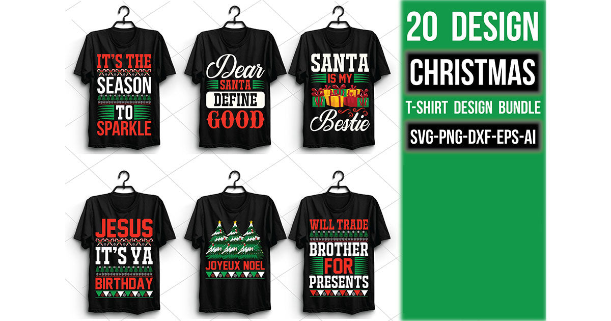 Christmas T Shirt Bundle 11 - CraftNest - Digital Crafting and Art