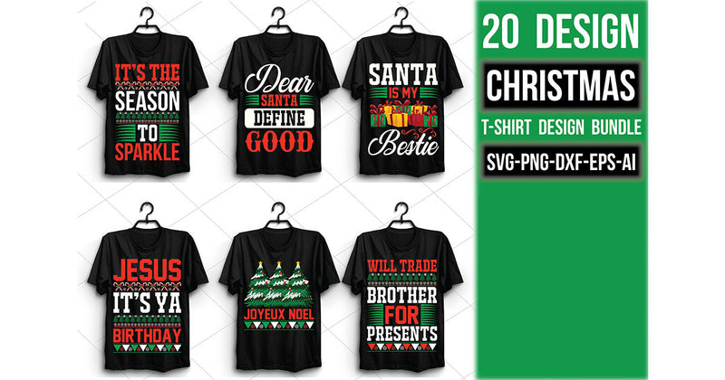 Christmas T Shirt Bundle 11 - CraftNest - Digital Crafting and Art