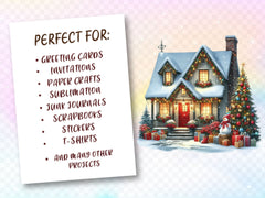 Christmas House Clipart Bundle 3 - CraftNest - Digital Crafting and Art