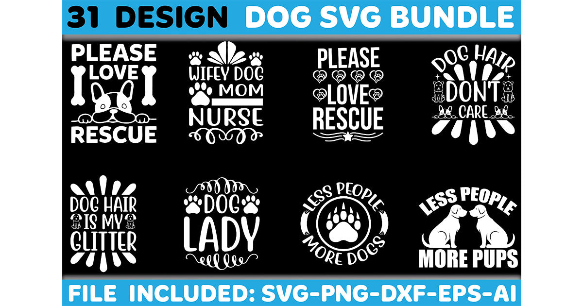 Dog SVG Bundle 6 - CraftNest - Digital Crafting and Art