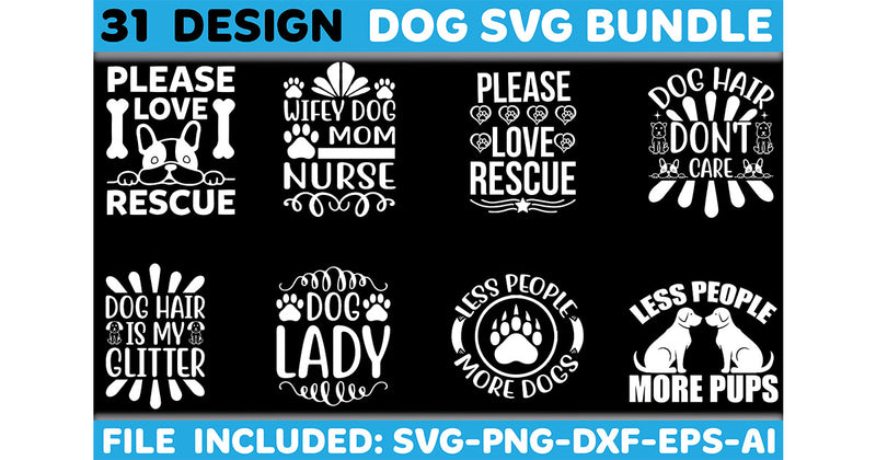 Dog SVG Bundle 6 - CraftNest - Digital Crafting and Art