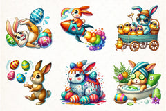 Easter Bunny Clipart Bundle - CraftNest - Digital Crafting and Art