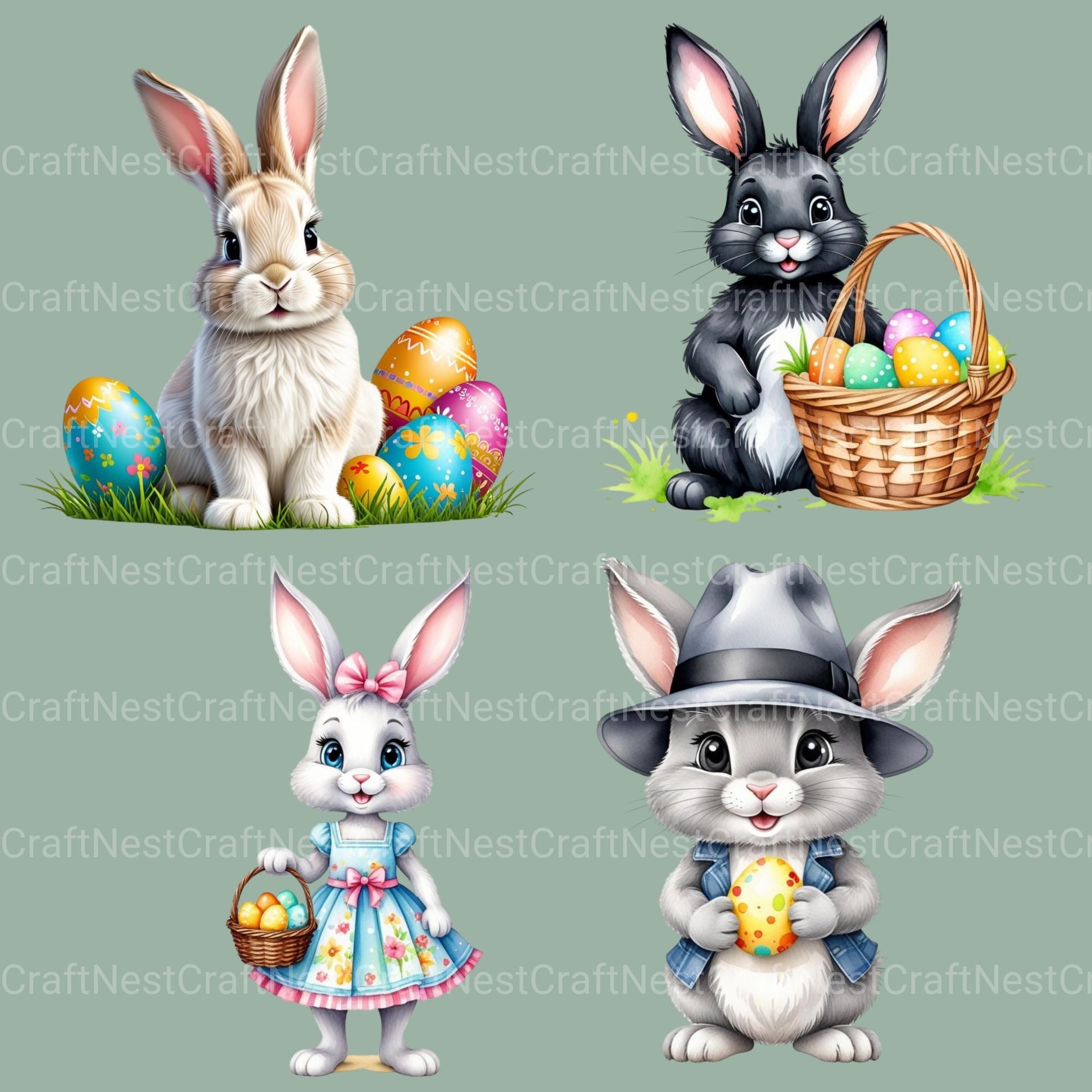 Easter 16 Clipart Bundle - CraftNest - Digital Crafting and Art