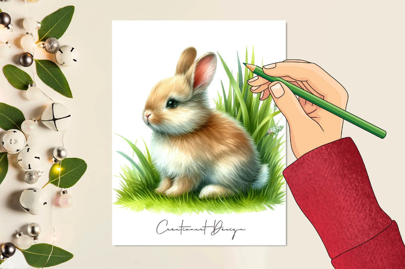 Easter Bunny Clipart Bundle 3 - CraftNest - Digital Crafting and Art