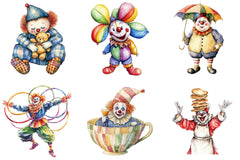 Funny Clowns Clipart - CraftNest - Digital Crafting and Art