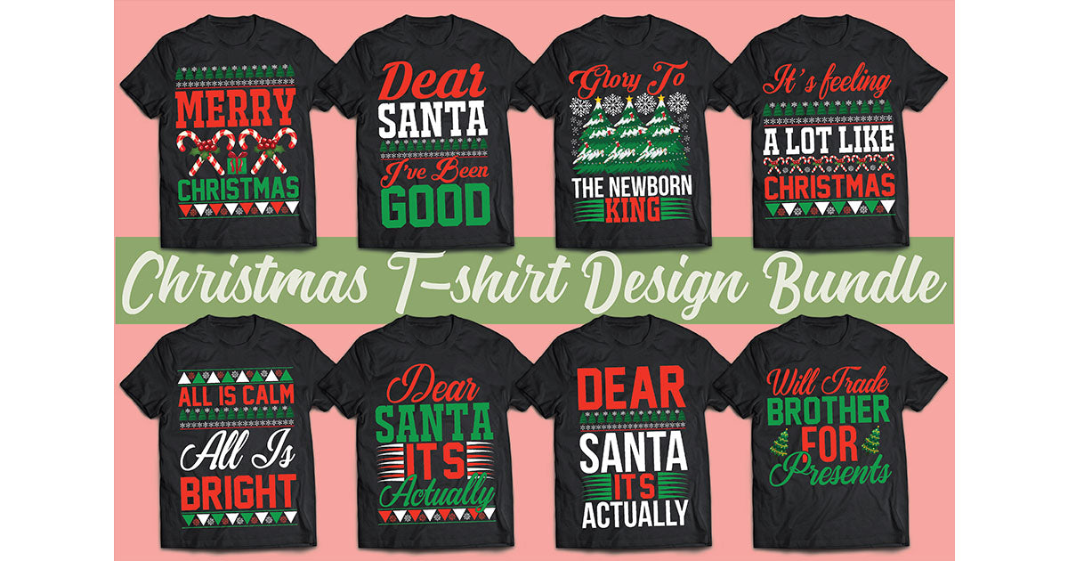 Christmas T-Shirt Bundle 4 - CraftNest - Digital Crafting and Art