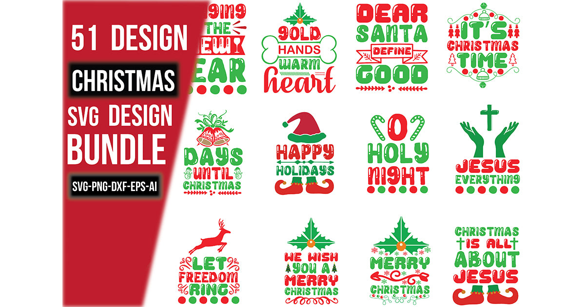 Christmas SVG Bundle 8 - CraftNest - Digital Crafting and Art