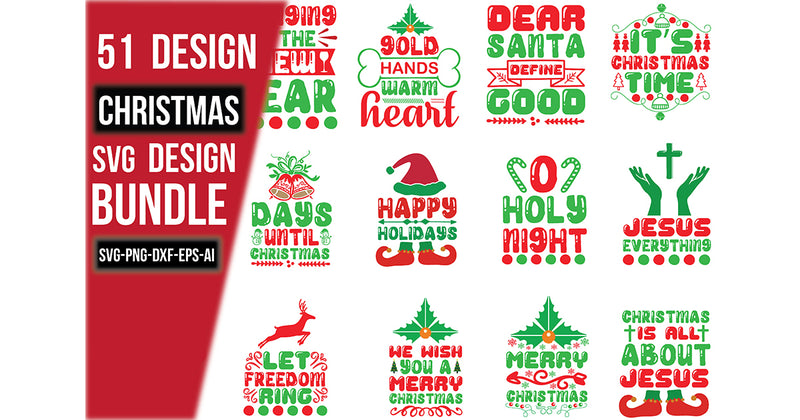 Christmas SVG Bundle 8 - CraftNest - Digital Crafting and Art
