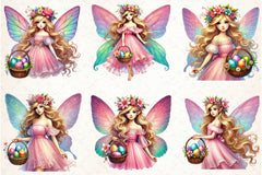 Fairy Easter Girl Clipart Bundle - CraftNest - Digital Crafting and Art