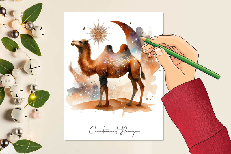 Glitter Camel Clipart Bundle - CraftNest - Digital Crafting and Art