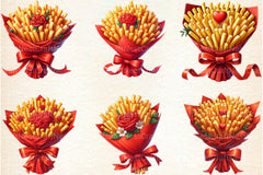 Valentine's Fries Clipart Bundle 3 - CraftNest - Digital Crafting and Art