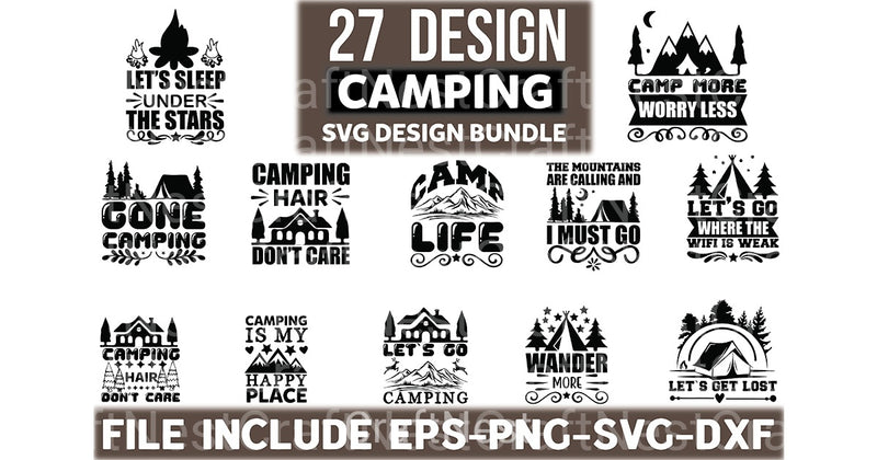 Campig Bundle - CraftNest - Digital Crafting and Art