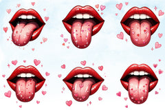 Sexy Lips Valentine Clipart Bundle - CraftNest - Digital Crafting and Art