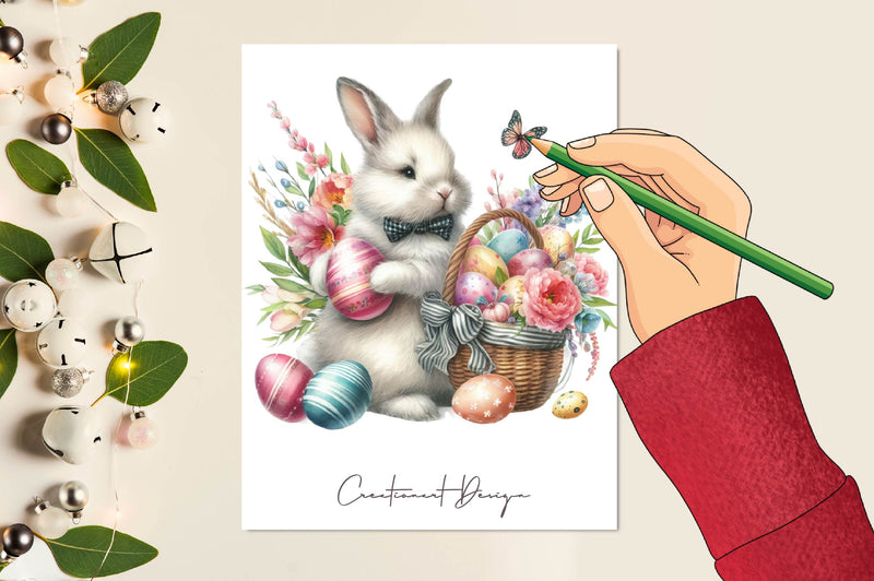 Easter Bunny Clipart Bundle 11 - CraftNest - Digital Crafting and Art