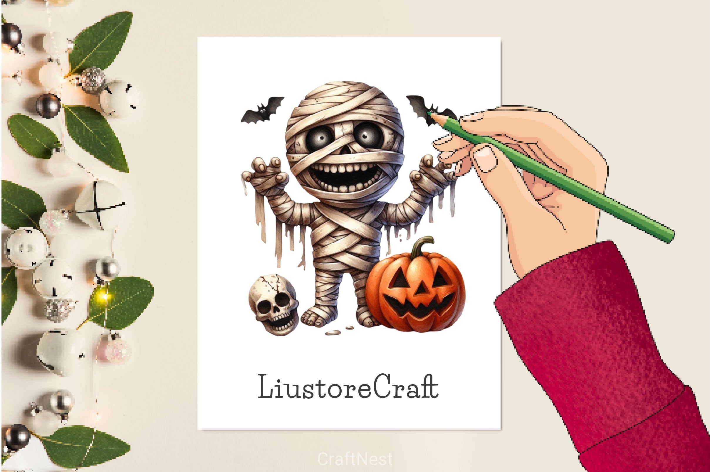 Halloween Mummy Clipart Bundle 2 - CraftNest - Digital Crafting and Art