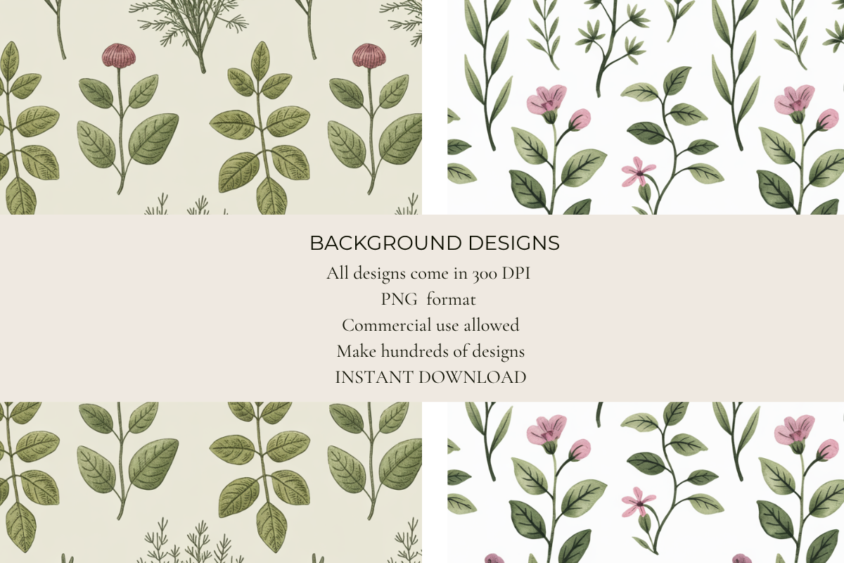 Botanical Blooms Seamless Papers