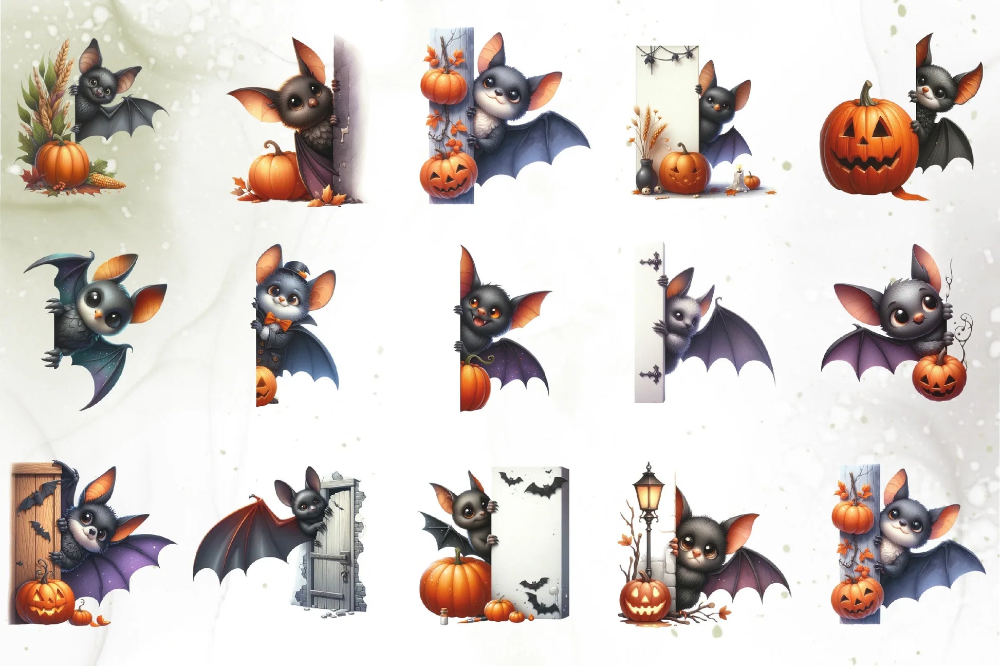 Halloween Bat Clipart Bundle - CraftNest - Digital Crafting and Art