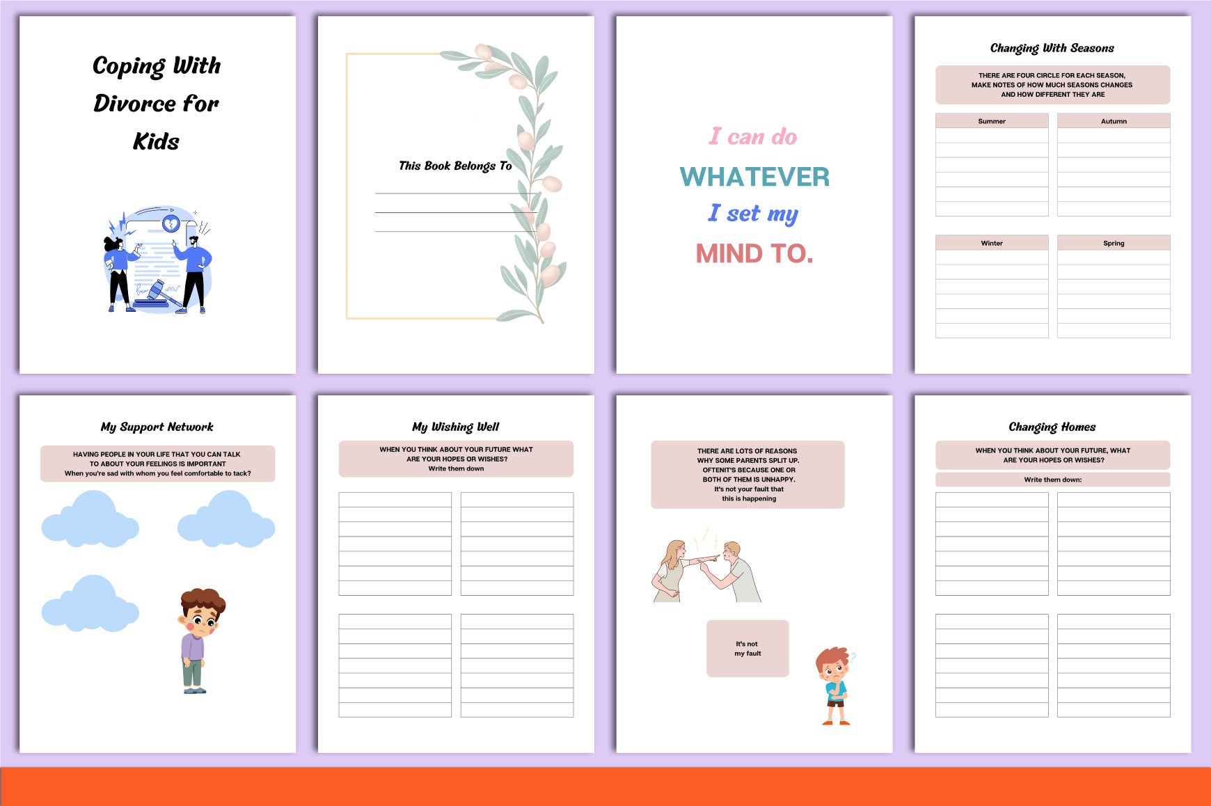 Coping With Divorce: Kids Planner