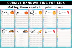 Cursive Handwriting Practice for Kids - CraftNest - Digital Crafting and Art