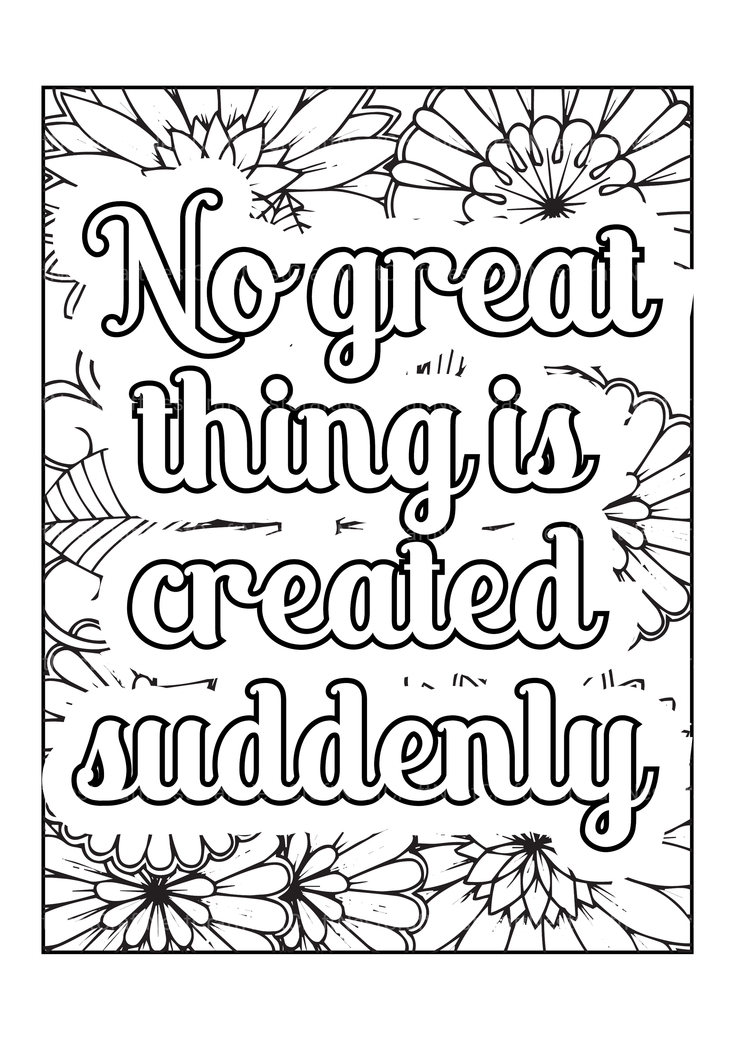 Motivational Quotes Coloring Book 5