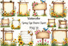 Spring Sign Board Clipart Bundle 2