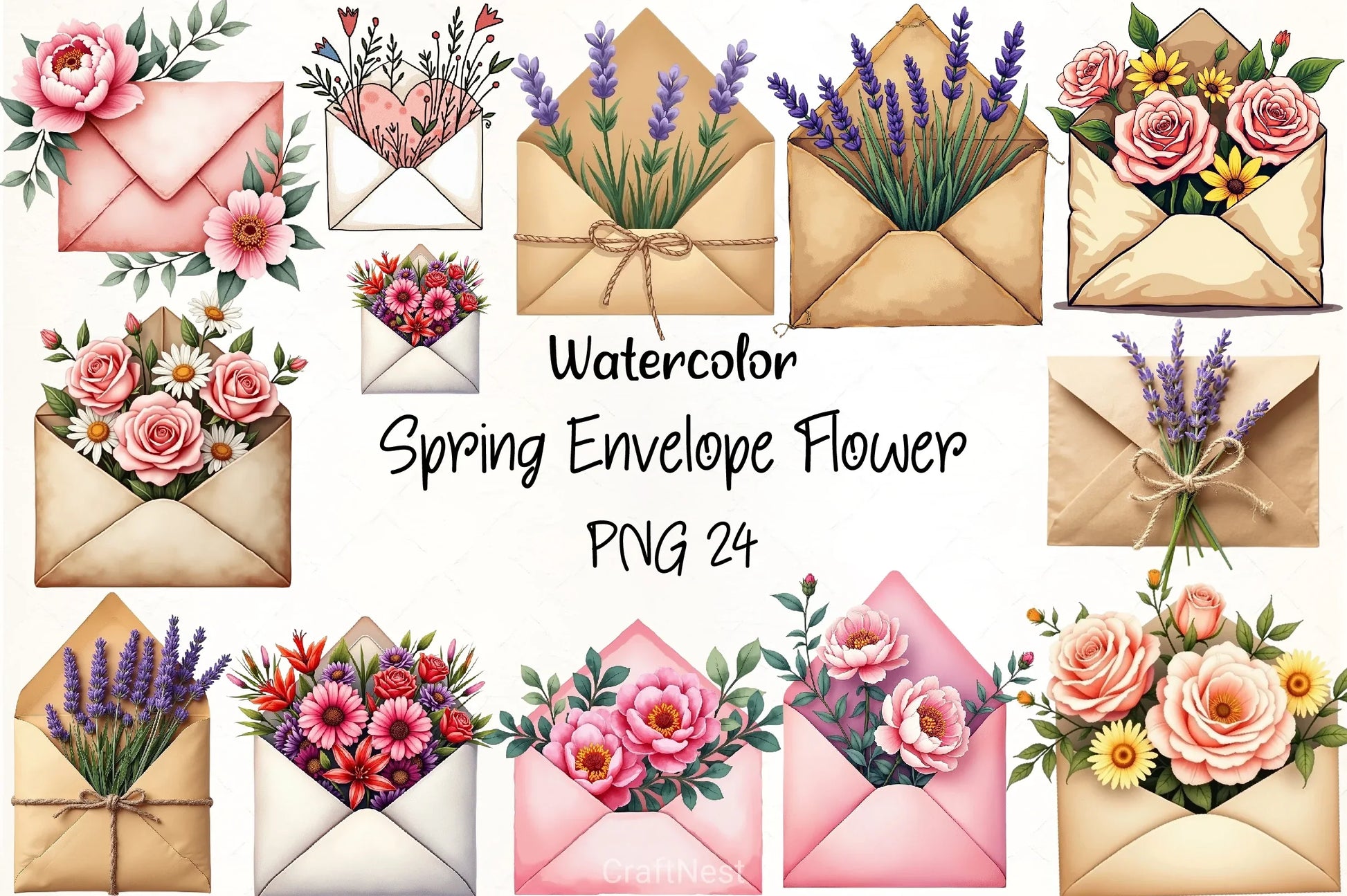 Spring Flower Clipart Bundle 7 - CraftNest - Digital Crafting and Art