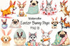 Easter Bunny Dogs Clipart Bundle