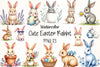 Easter Rabbit Clipart Bundle