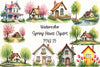 Spring House Clipart Bundle