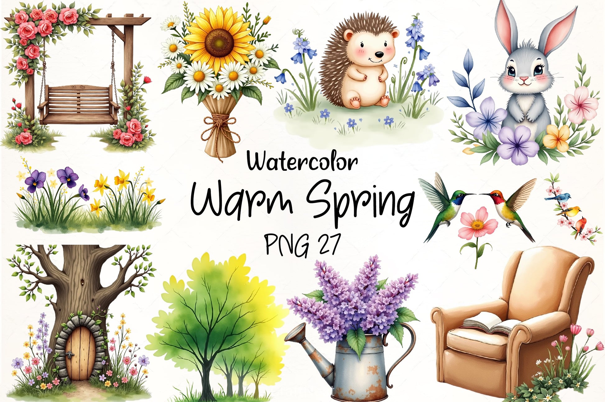 Warm Spring Clipart Bundle 2 - CraftNest - Digital Crafting and Art