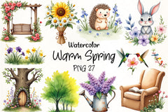 Warm Spring Clipart Bundle 2 - CraftNest - Digital Crafting and Art