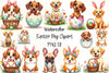 Easter Dog Clipart Bundle 6