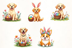 Easter Dog Clipart Bundle 6 - CraftNest - Digital Crafting and Art