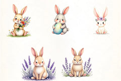 Easter Rabbit Clipart Bundle - CraftNest - Digital Crafting and Art