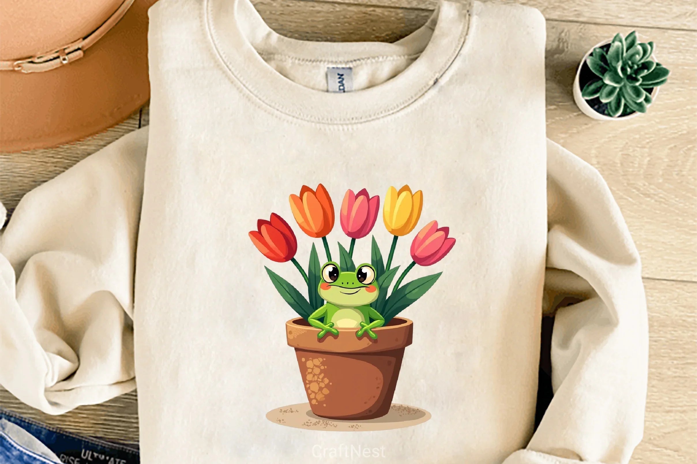Spring Frog Clipart Bundle 3 - CraftNest - Digital Crafting and Art