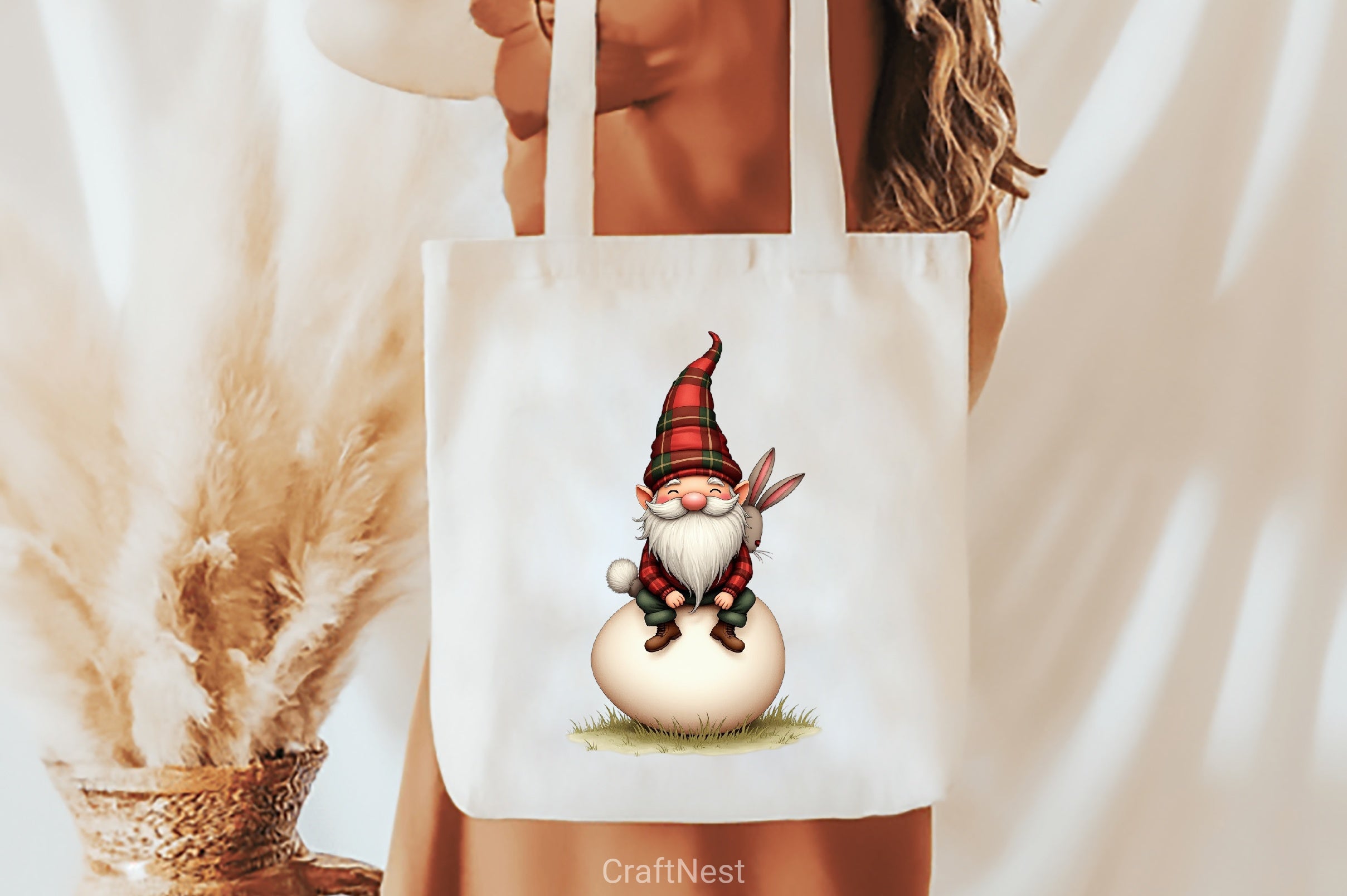 Easter Plaid Gnome Clipart Bundle - CraftNest - Digital Crafting and Art