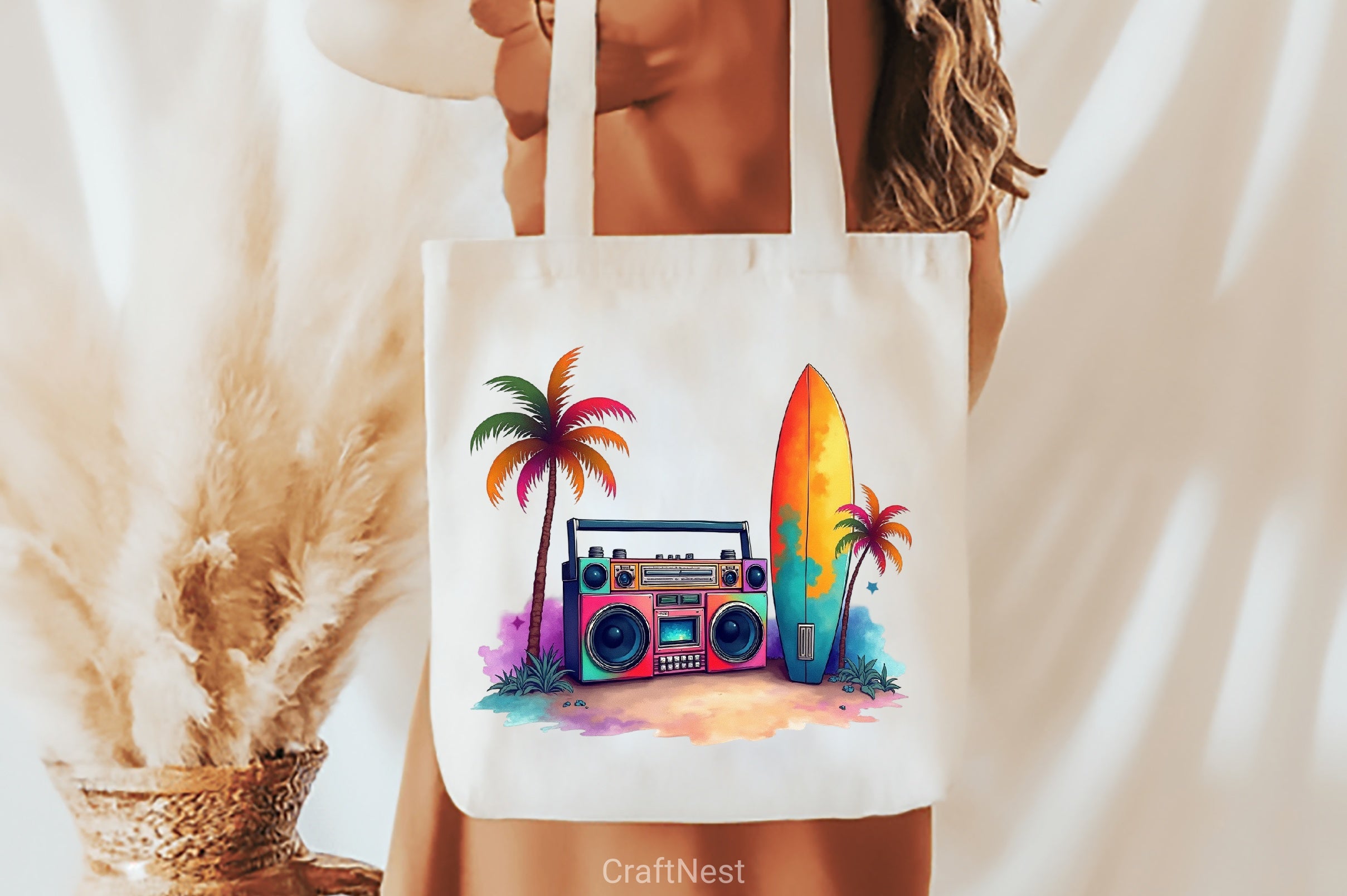 90s Retro Summer Clipart Bundle - CraftNest - Digital Crafting and Art