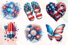 Fourth Of July Clipart Bundle - CraftNest - Digital Crafting and Art