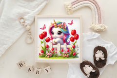 Unicorn Spring Clipart Bundle - CraftNest - Digital Crafting and Art