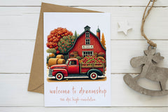 Vintage Autumn House Clipart Bundle - CraftNest - Digital Crafting and Art