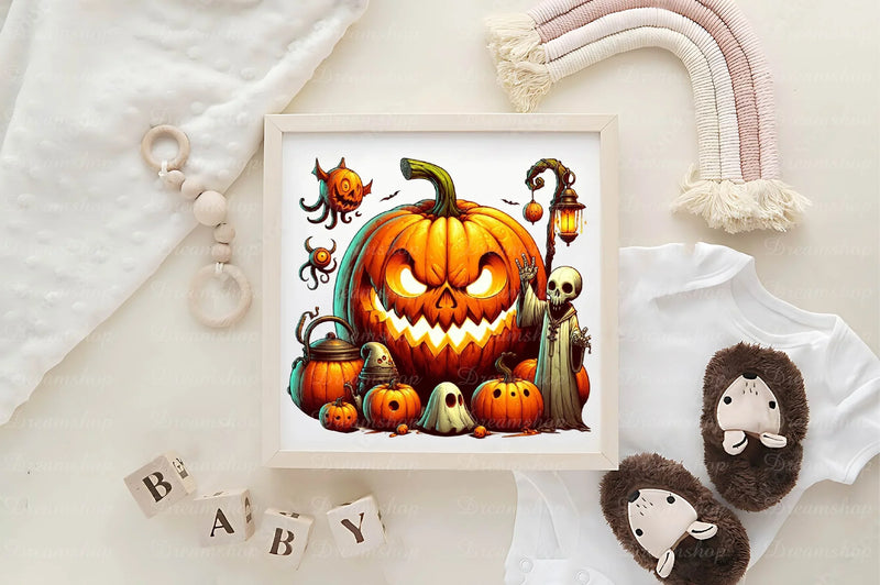 Horror Pumpkin Clipart Bundle - CraftNest - Digital Crafting and Art