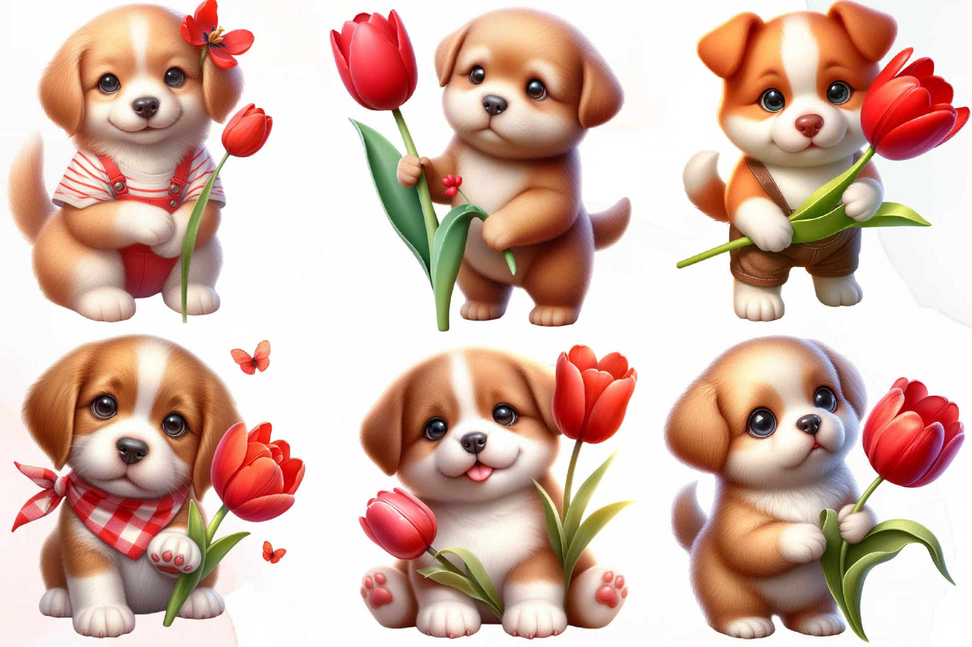 Dog Dogs Puppies Clipart Bundle - CraftNest - Digital Crafting and Art