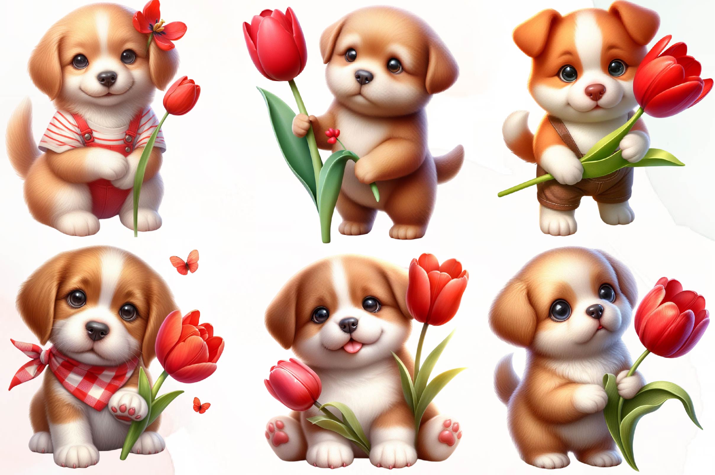 Dog Dogs Puppies Clipart Bundle - CraftNest - Digital Crafting and Art