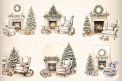 Christmas Theme Decor Clipart Bundle - CraftNest - Digital Crafting and Art