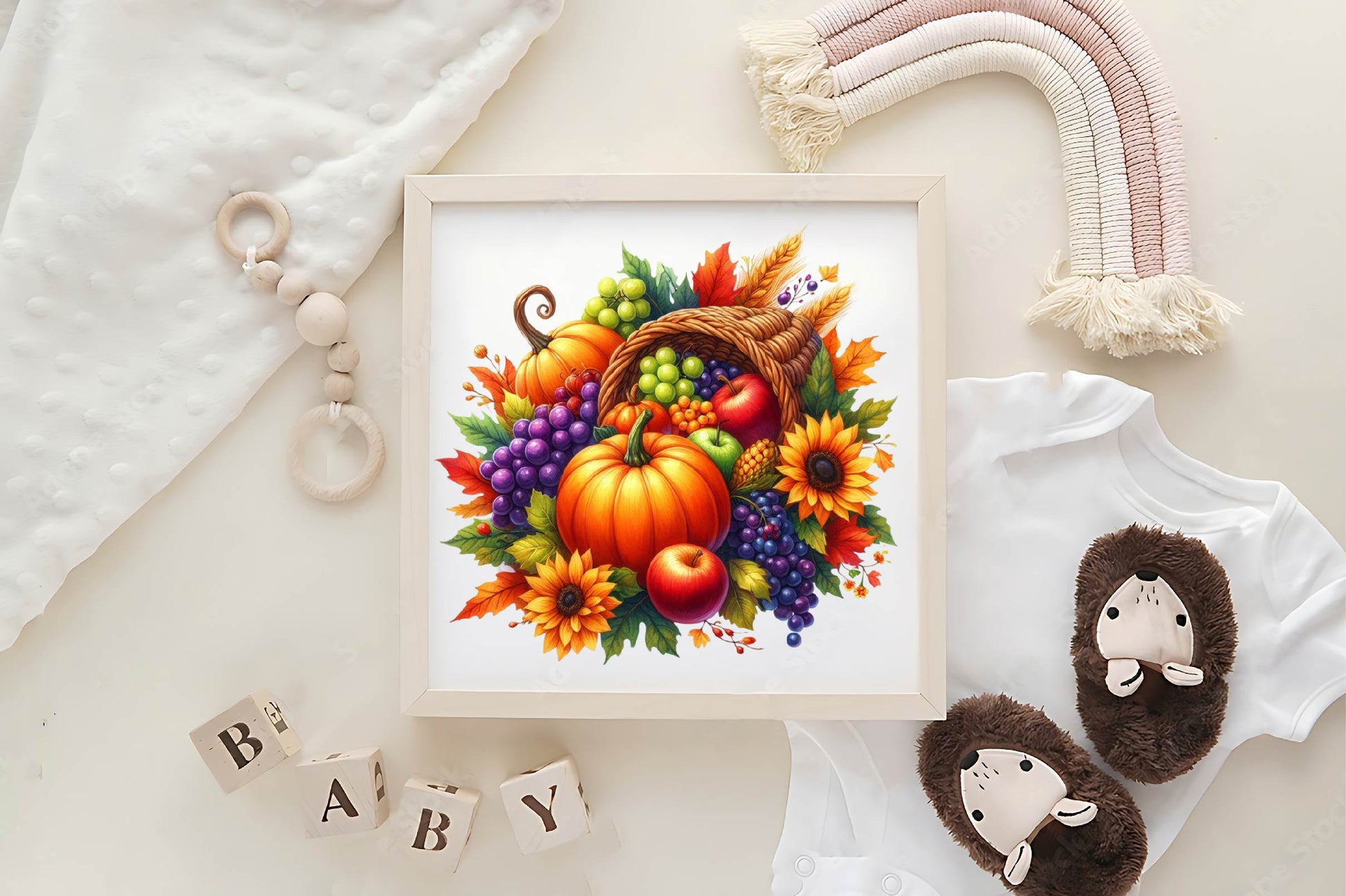 Harvest Cornucopia Clipart Bundle - CraftNest - Digital Crafting and Art