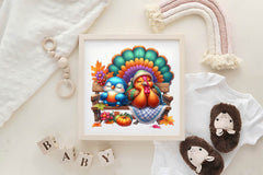 Cute Turkey Clipart Bundle - CraftNest - Digital Crafting and Art