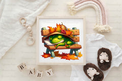 Autumn Frog Clipart Bundle - CraftNest - Digital Crafting and Art